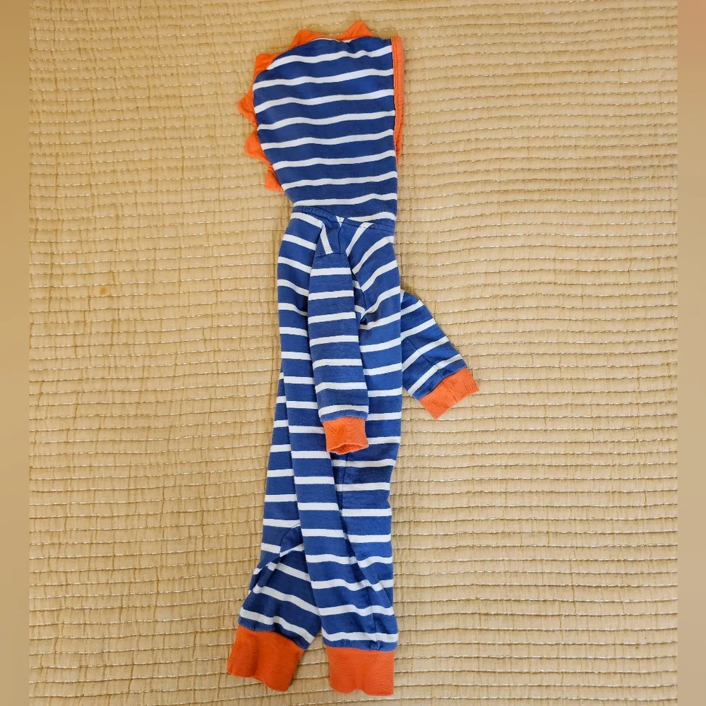 Purl Lamb Striped 100%‎ Cotton Onesie Unisex Dinosuar 0/6 M Playful Dinosaur